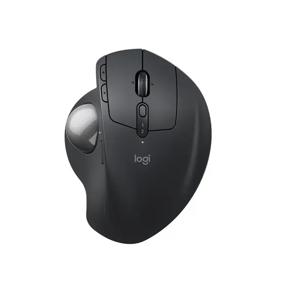 Trackball ergonômico sem fio Logitech MX Ergo, ideal para conforto e produtividade em setups de tecnologia.